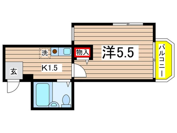 サンシティ稲田堤第５の物件間取画像